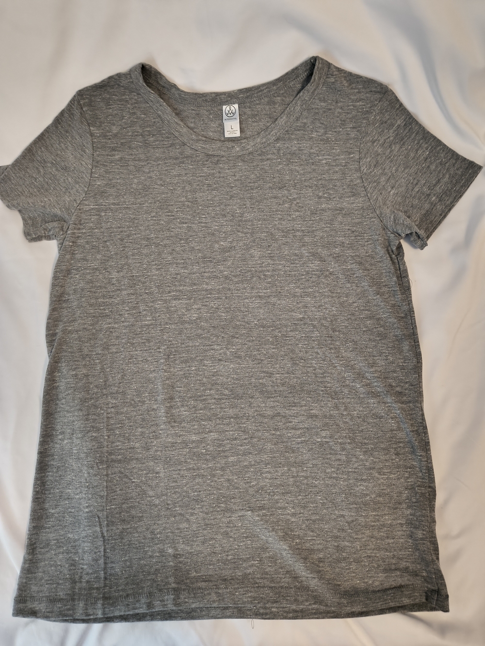 Alternative Women's Heather Gray Short Sleeve Crew Tee